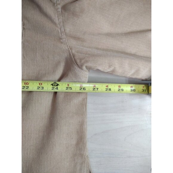 VTG Corduroy Jacket Fleece Lined Mens XL MARINO BAY Natural Full Zip Pockets - Picture 10 of 13